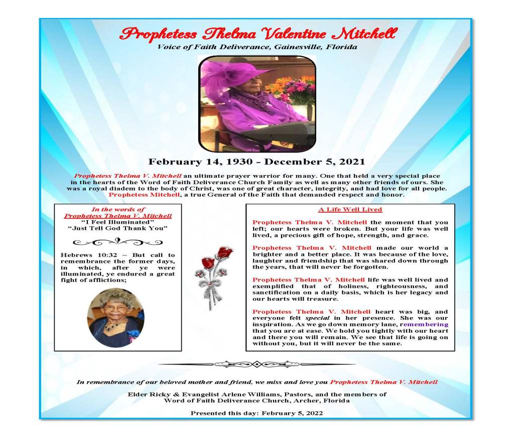 This image has an empty alt attribute; its file name is tribute-for-prophetess-thelma-mitchell-2-1.jpg